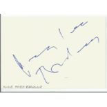 Klaus Maria Brandauer signed album page. Good Condition. We combine postage on multiple winning lots