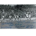 SOUTHAMPTON football autographed 12 x 8 photo, a superb image depicting Bobby Stokes running away in