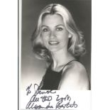 Alexandra Bastedo signed 6x4 black and white photo. (9 March 1946 - 12 January 2014) was a British