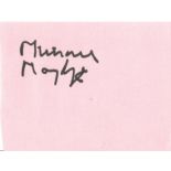 Miriam Margoyles signed coloured album page. Good Condition. We combine postage on multiple