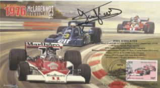 Motor Racing Jody Scheckter signed 2000 Formula One cover 1976 McLaren M23 Cosworth cover. Good