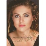 Annette Dasch signed 6x4 promotional card photo. German soprano. She performs in operas and