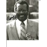 Trevor Mcdonald Newsreader Signed 8x10 Photo. Good Condition. We combine postage on multiple winning