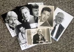 Dedicated signed photo collection. All black and white mainly 5x3 size. 7 photos included. Some of