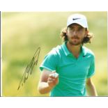 Tommy Fleetwood signed 10x8 colour golf photo. Good Condition. We combine postage on multiple