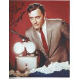 Robert Vaughan signed 10x8 colour photo from the Man from Uncle. (November 22, 1932 - November 11,