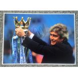 Manuel Pellegrini signed 16x12 colour photo. Good Condition. We combine postage on multiple