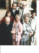 Are You being Served 10 x 8 inch colour cast photo signed by Trevor Bannister and Frank Thornton.