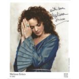 Melissa Errico signed 10x8 colour photo. American actress, singer, recording artist and writer.