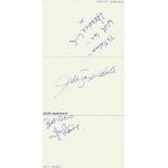 Cast of Cold Feet signed album pages. Good Condition. We combine postage on multiple winning lots