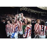 STOKE CITY football autographed 12 x 8 photo, a superb image depicting Stoke City's GEORGE EASTHAM