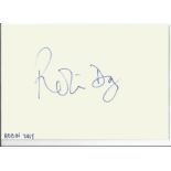 Sir Robin Day signed album page. (24 October 1923 - 6 August 2000) was an English political