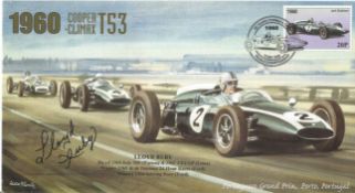 Motor Racing Lloyd Ruby signed 2000 Formula One cover 1960 Cooper Climax T53 cover. Good
