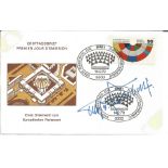 Otto von Habsburg signed 1979 European Parliament Germany FDC, set with corner mounts on A4