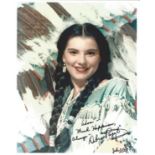 Debra Paget signed 10x8 colour photo. Dedicated. Good Condition. We combine postage on multiple