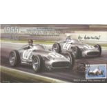 Motor Racing Hans Herrmann signed 2000 Formula One cover 1955 Mercedes Benz cover. Good Condition.