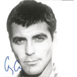 George Clooney signed 9x8 black and white photo. Good Condition. We combine postage on multiple