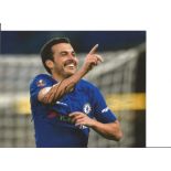 Pedro Signed Chelsea 8x10 Photo. Good Condition. We combine postage on multiple winning lots and can