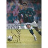 Cristiano Ronaldo signed 14x12 colour photo. Photo appears to have had something stuck to it at some