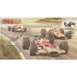 Motor Racing Jack Oliver signed 2000 Formula One cover 1968 Lotus 49B Cosworth cover. Good