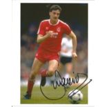 John Aldridge signed 10x8 colour photo seen here playing for Liverpool. Good Condition. We combine