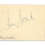 Harry Secombe signed album page. Comes with unsigned 6x4 black and white photo. Good Condition. We