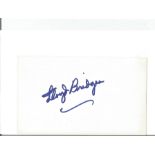 Lloyd Bridges signed card. Comes with unsigned 6x4 colour photo. Good Condition. We combine