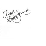 Bob Young (Status Quo songwriter) signed large album page. Good Condition. We combine postage on