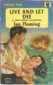 Live and Let Die paperback by Ian Fleming. A James Bond adventure. 3rd Printing 1959. In OK