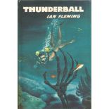 Thunderball by Ian Fleming. Hardback book with dust jacket and in OK condition, tear on the spine.