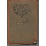 Poetical works of John Keats. Unsigned leather covered book 454 pages printed in London no date