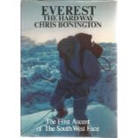 Everest The Hard War by Chris Bonington. Large hardback book in good condition. The First Ascent