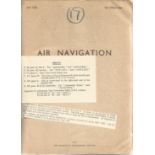 Air Navigation Volume 1 hardback book printed 1941. Without dust jacket, book cover is quite worn