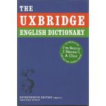 The Uxbridge English Dictionary. Unsigned small hardback book with dust cover 128 pages printed in