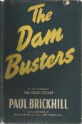 The Dam Busters by Paul Brickhill hardback book. In OK condition, the dust jacket is tearing, with