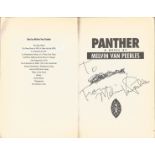 Melvin Van Peebles signed paperback Panther. Signed on the title page with a dedication however