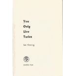 You Only Live Twice hardback book by Ian Fleming. In good condition, no dust jacket. Third