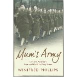 Mum's Army by Winifred Phillips. Love and Adventure from the NAAFI to Civvy Street. Paperback in