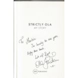 Ola Jordan inscribed 1st Edition hardback book Strictly Ola. Inscription on the title page dedicated