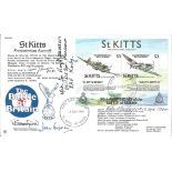 World War II FDC RAFM15 St Kitts Miniature Sheet Signed N E Beresford Plus 4 Battle of Britain