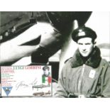 Luigi Gorrini Italian Battle of Britain signature piece comes with signed white card and 10x8