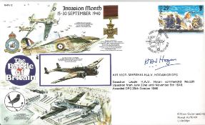 Battle of Britain Invasion Month 15-30 September 1940 RAFA 16 signed by Air Vice Marshall H. A. V