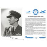 Wing Commander Harbourne Mackay Stephen CBE DSO DFC AE signed 7x5 black and white photo in uniform
