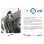 Squadron Leader Douglas Gerald Clift signed 7x5 black and white photo in uniform complete with bio