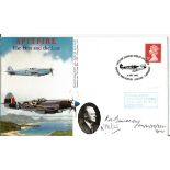 Sqn Ldr Robert A Beardsley DFC AE signed Spitfire The First and Last FDC PM Spitfire Diamond Jubilee