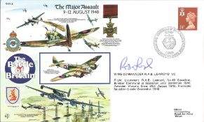 Battle of Britain The Major Assault 9-12 August 1940 RAFA 5 signed by Wing Commander R. A. B Learoyd