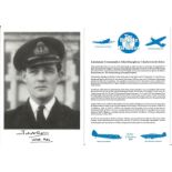 Lieutenant Commander John Humphrey Charlesworth Sykes signed 7x5 black and white photo in uniform