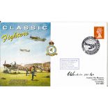 F/Lt E G Parkin 501 Squadron signed FDC Classic Fighters PM Imperial War Museum Duxford Cambridge