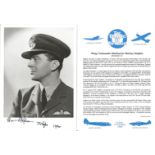 Wing Commander Harbourne Mackay Stephen CBE DSO DFC signed 7x5 black and white photo in uniform