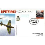 Air Commodore J A Leathart DSO 54 Sqn signed Spitfire FDC PM Duxford Air Show Imperial War Museum